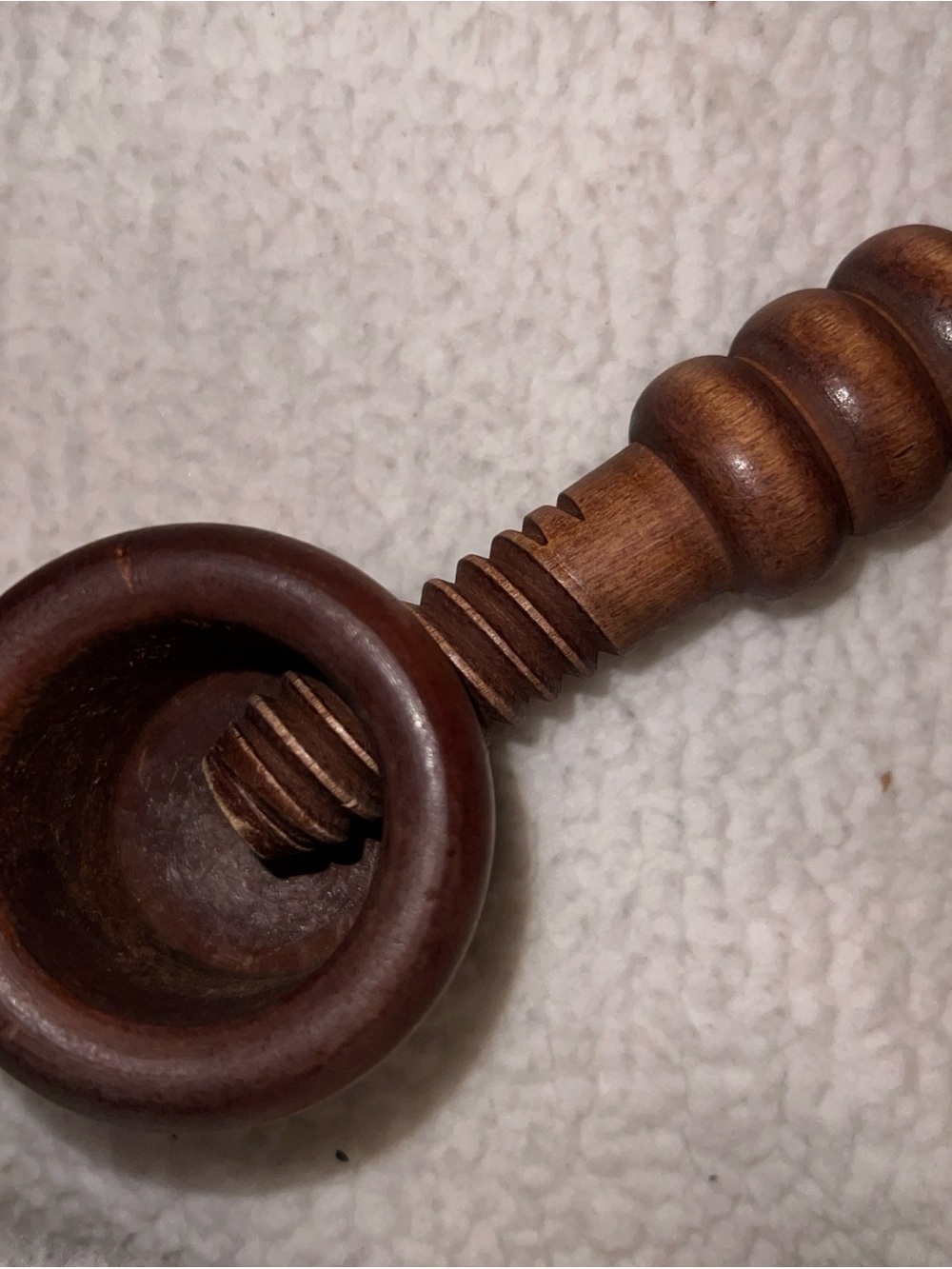 Vintage Hand-Carved Wooden Nutcracker